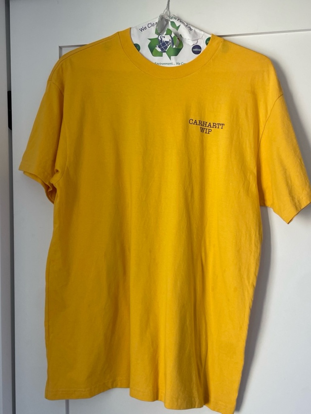 Carhartt WIP Yellow Short-Sleeve Logo Tee